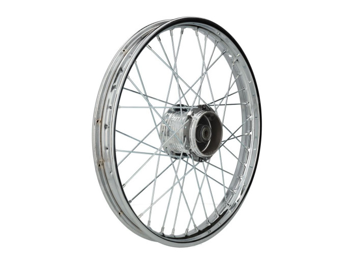 17 inch spoke wheel 17x1.40 chrome Puch Maxi S / N A-quality